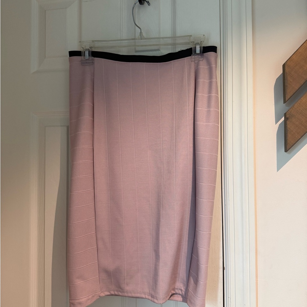 Zara Pink Pencil Skirt Knee-Length Casual